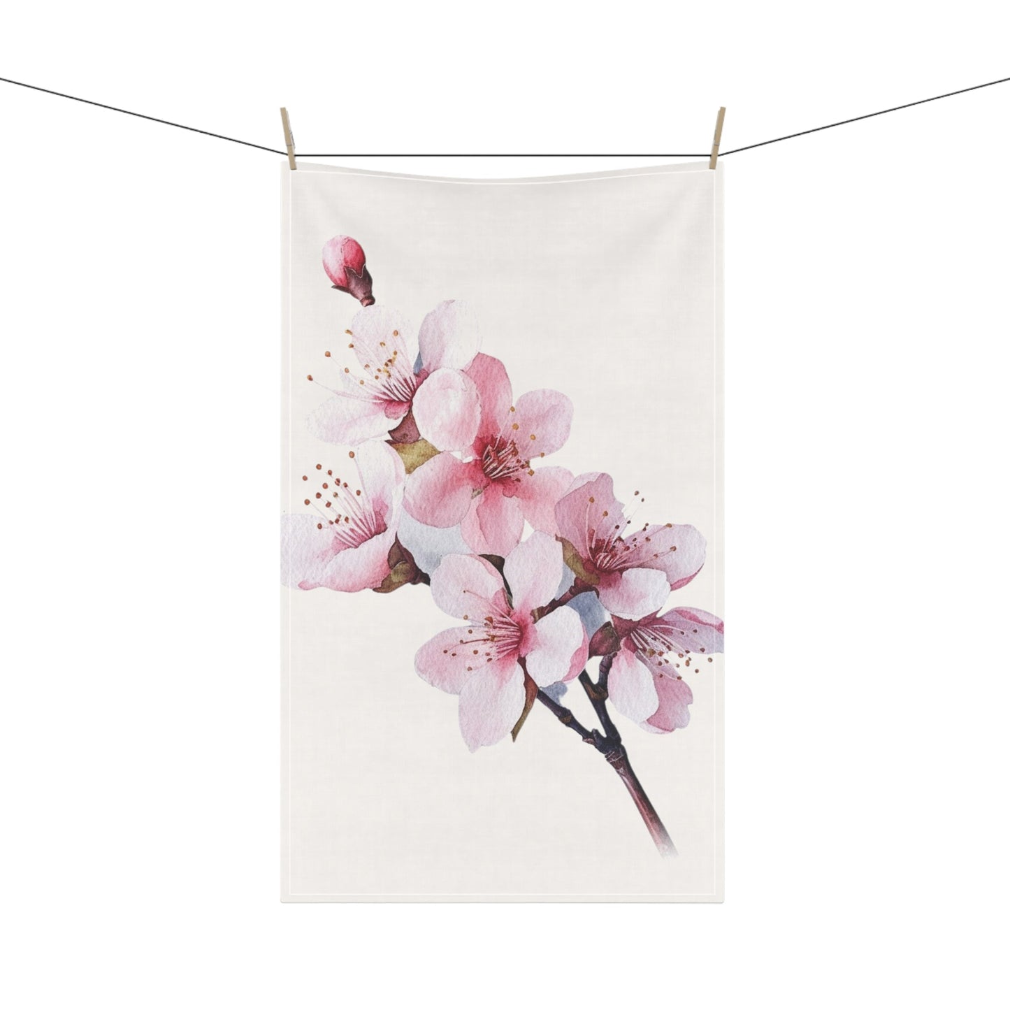 Pink Spring Flower Kitchen Towel (vH) - Kitchen Towel - Kristine Celestine