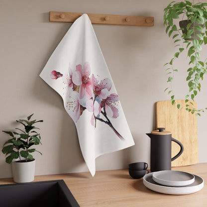 Pink Spring Flower Kitchen Towel (vH) - Kitchen Towel - Kristine Celestine