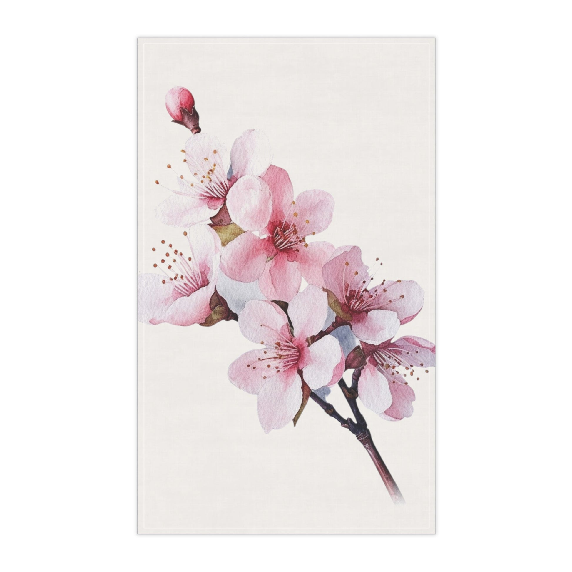 Pink Spring Flower Kitchen Towel (vH) - Kitchen Towel - Kristine Celestine