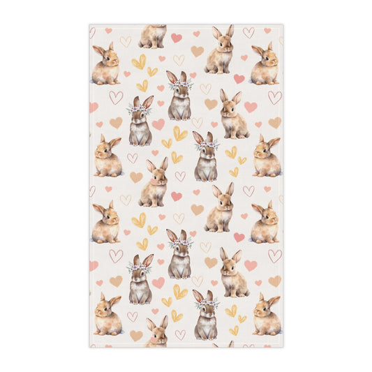 Bunny Love Kitchen Towel - Kitchen Towel - Kristine Celestine