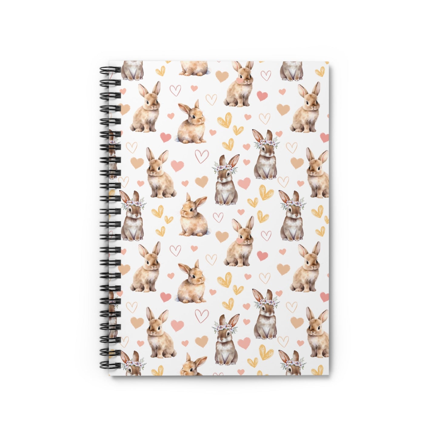 Bunny Love Spiral Notebook 6x8" - Notebook - Kristine Celestine