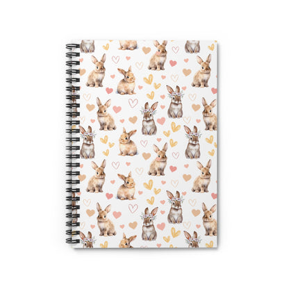 Bunny Love Spiral Notebook 6x8" - Notebook - Kristine Celestine