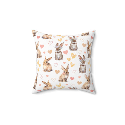 Bunny Love Square Pillow - Pillow - Kristine Celestine