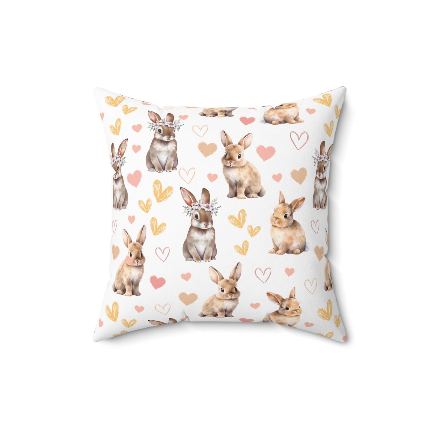 Bunny Love Square Pillow - Pillow - Kristine Celestine