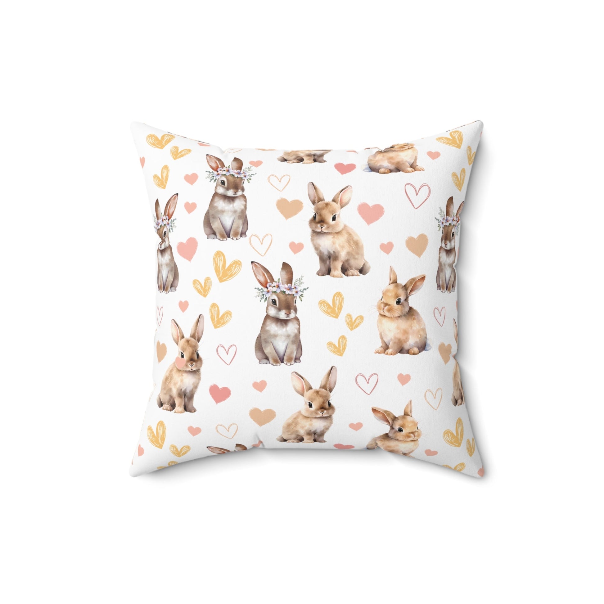 Bunny Love Square Pillow - Pillow - Kristine Celestine