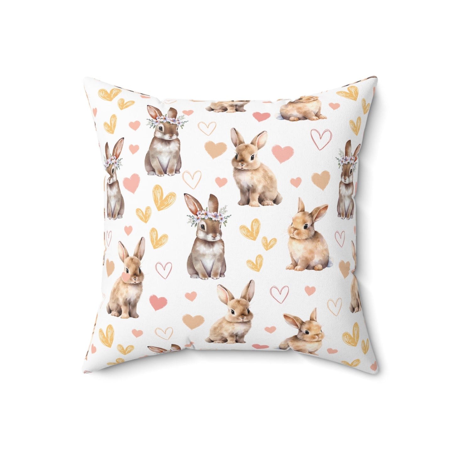 Bunny Love Square Pillow - Pillow - Kristine Celestine