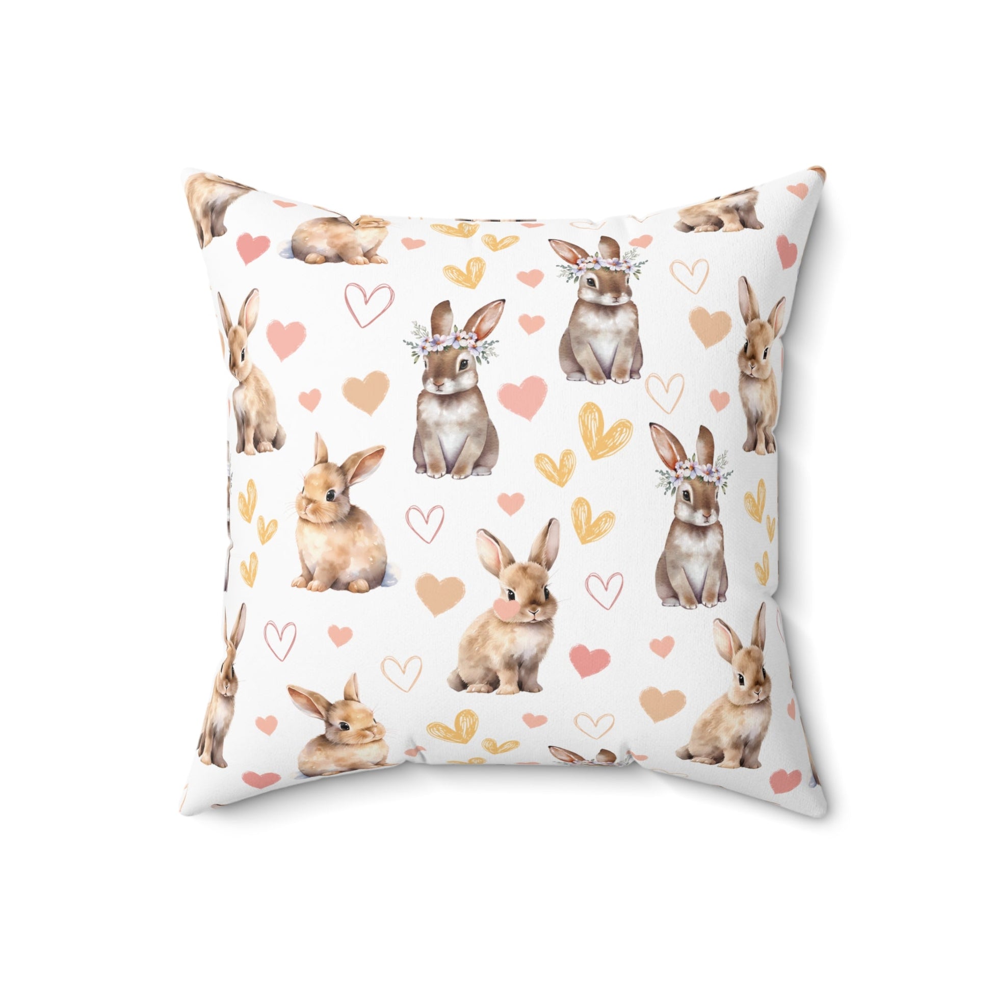 Bunny Love Square Pillow - Pillow - Kristine Celestine