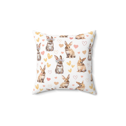 Bunny Love Square Pillow - Pillow - Kristine Celestine