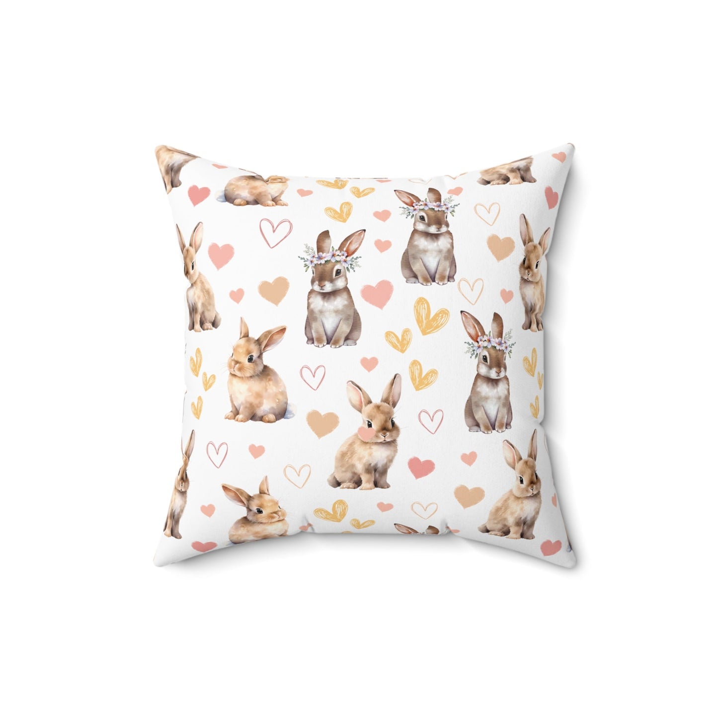 Bunny Love Square Pillow - Pillow - Kristine Celestine