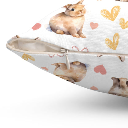 Bunny Love Square Pillow - Pillow - Kristine Celestine