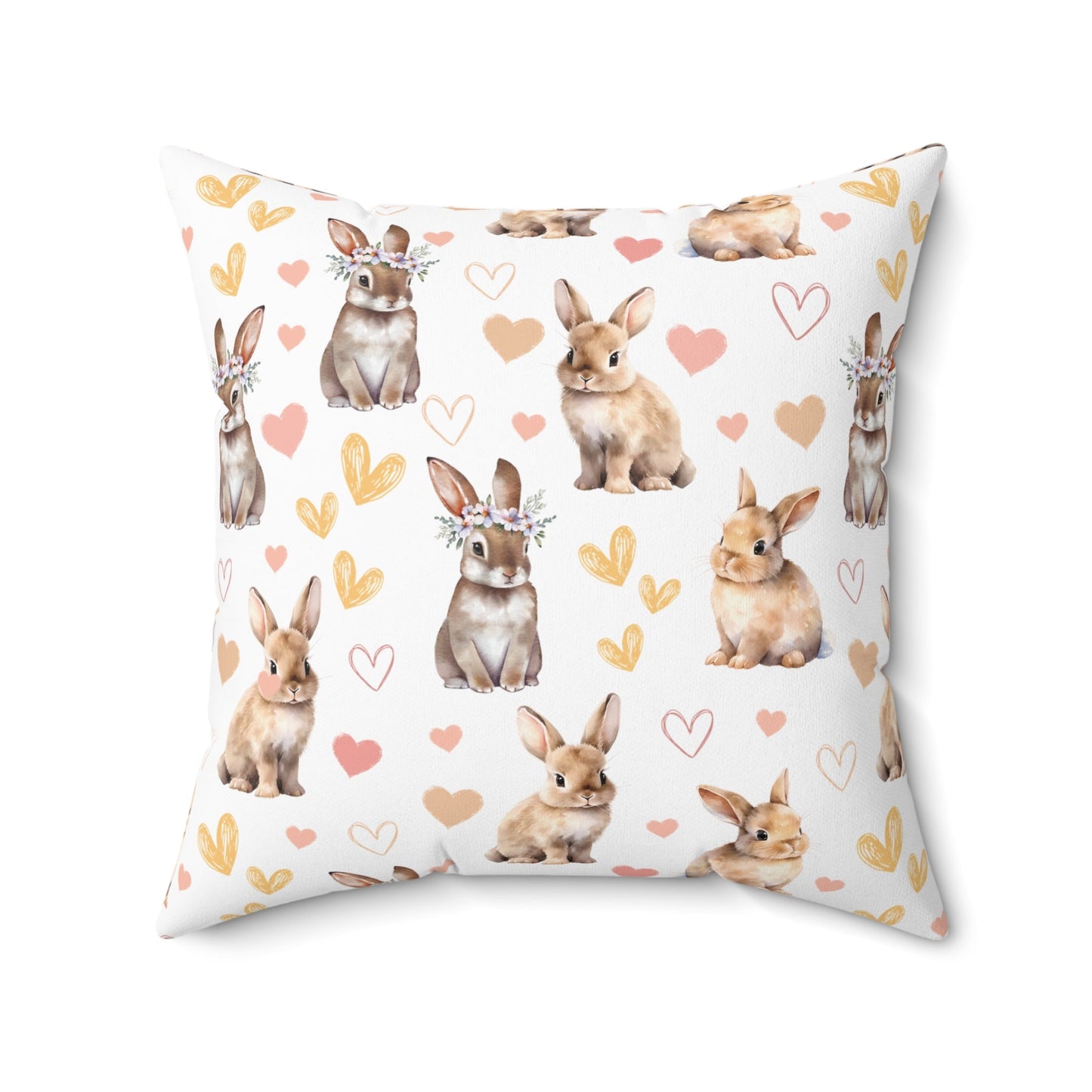 Bunny Love Square Pillow - Pillow - Kristine Celestine