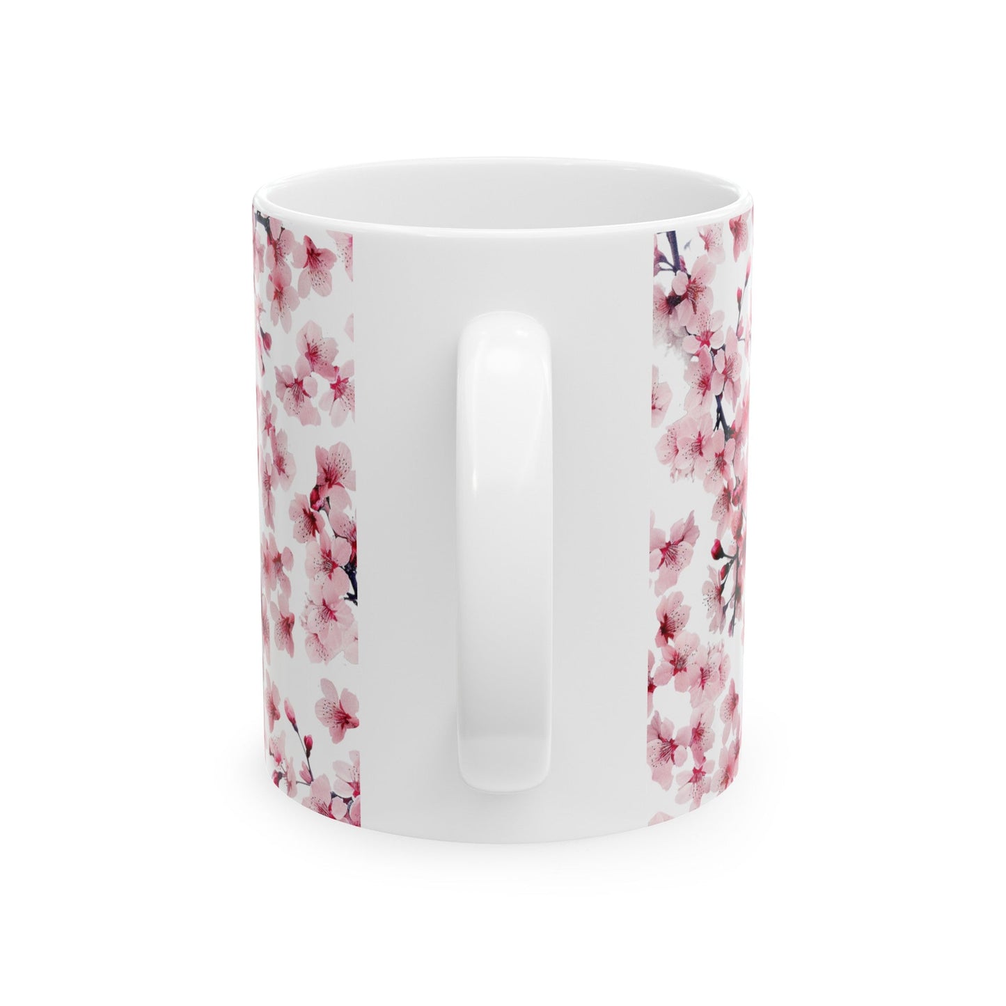 Pink Flower Blossoms and Buds Mug (v5) - Mug - Kristine Celestine