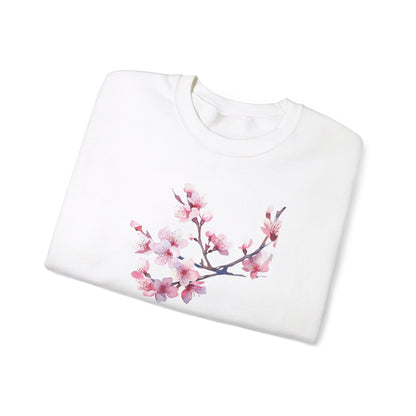 Pink Cherry Blossom Crewneck Sweatshirt (vL) - Sweatshirt - Kristine Celestine