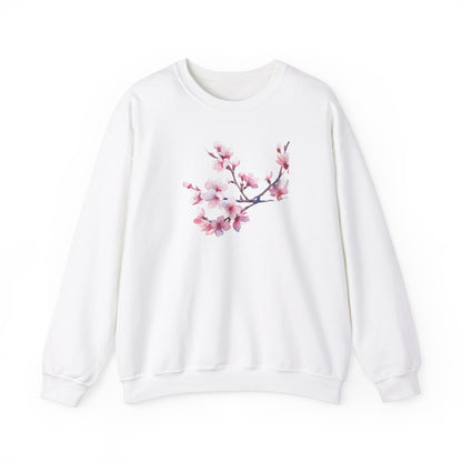 Pink Cherry Blossom Crewneck Sweatshirt (vL) - Sweatshirt - Kristine Celestine