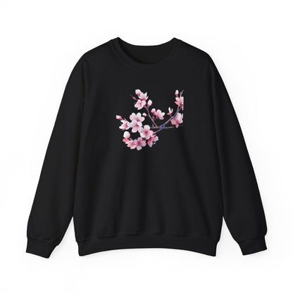 Pink Cherry Blossom Crewneck Sweatshirt (vL) - Sweatshirt - Kristine Celestine