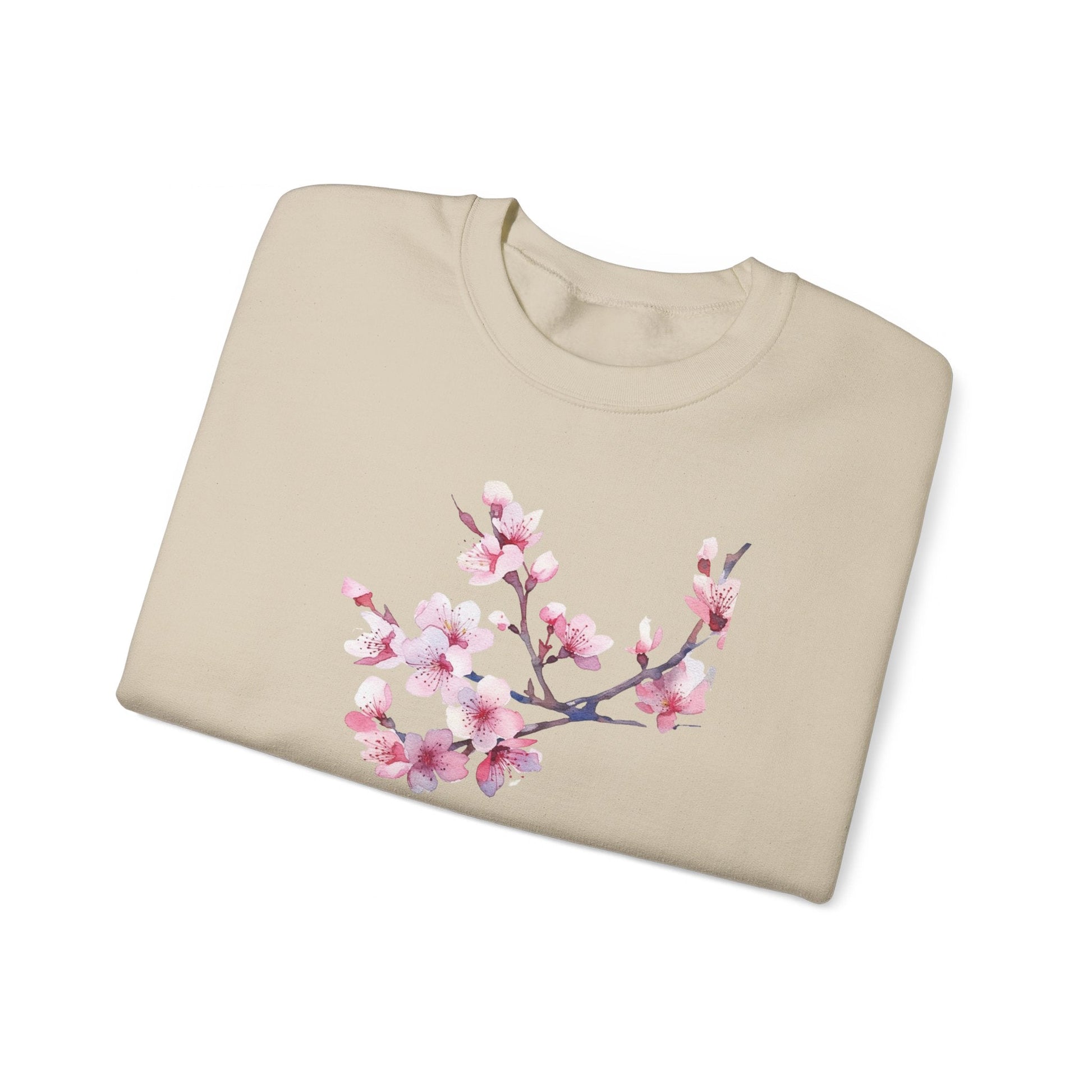 Pink Cherry Blossom Crewneck Sweatshirt (vL) - Sweatshirt - Kristine Celestine