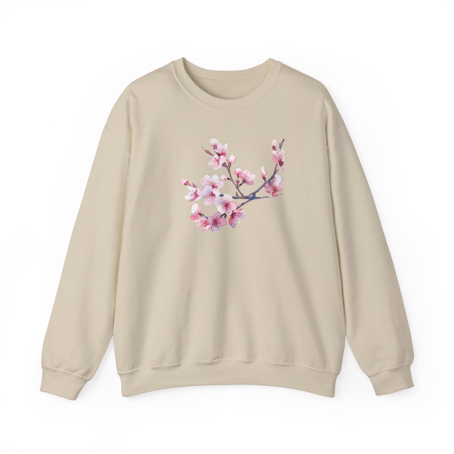 Pink Cherry Blossom Crewneck Sweatshirt (vL) - Sweatshirt - Kristine Celestine