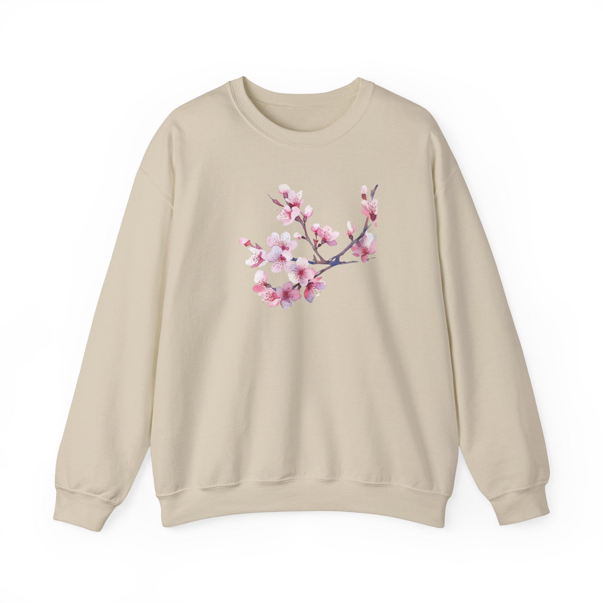 Pink Cherry Blossom Crewneck Sweatshirt (vL) - Sweatshirt - Kristine Celestine