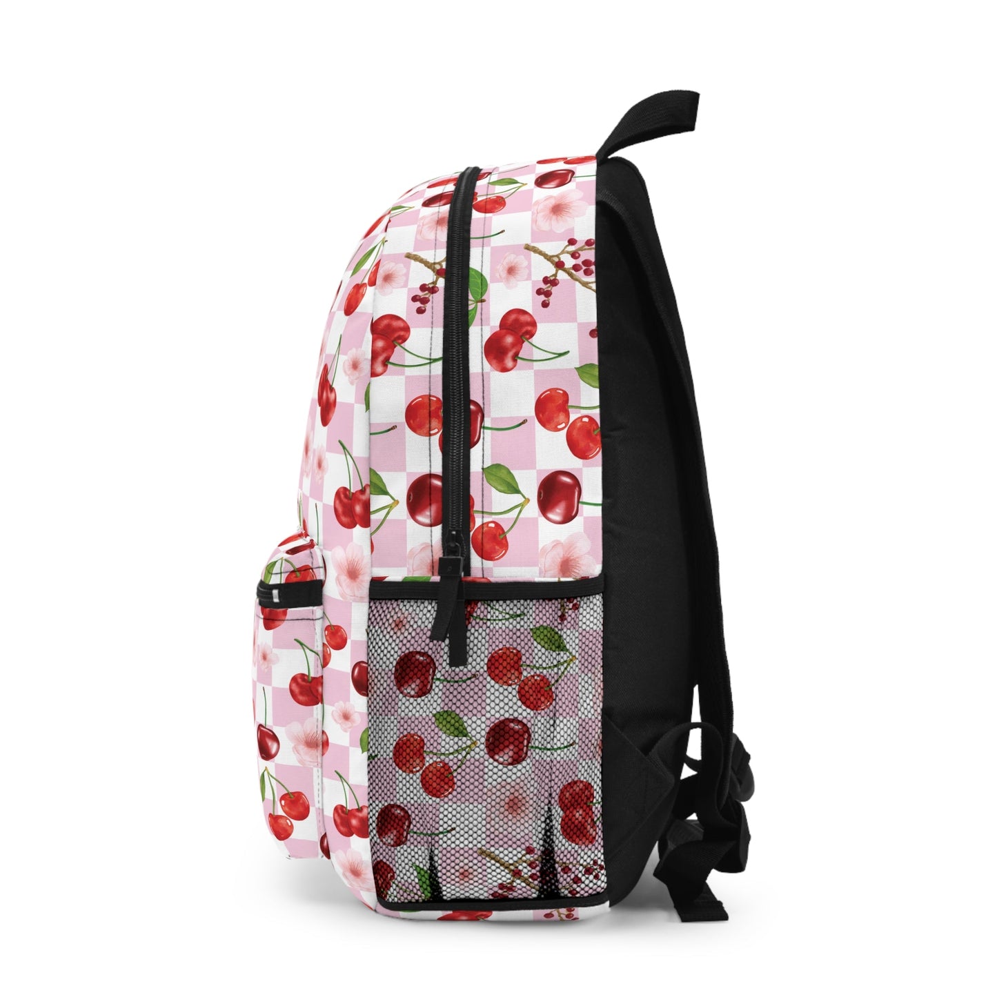 Cherry Checkerboard Backpack - Bags - Kristine Celestine