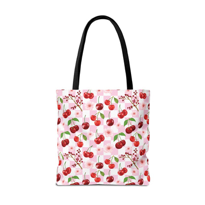 Cherry Checkerboard Tote Bag - Bags - Kristine Celestine