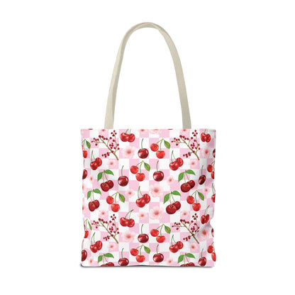 Cherry Checkerboard Tote Bag - Bags - Kristine Celestine