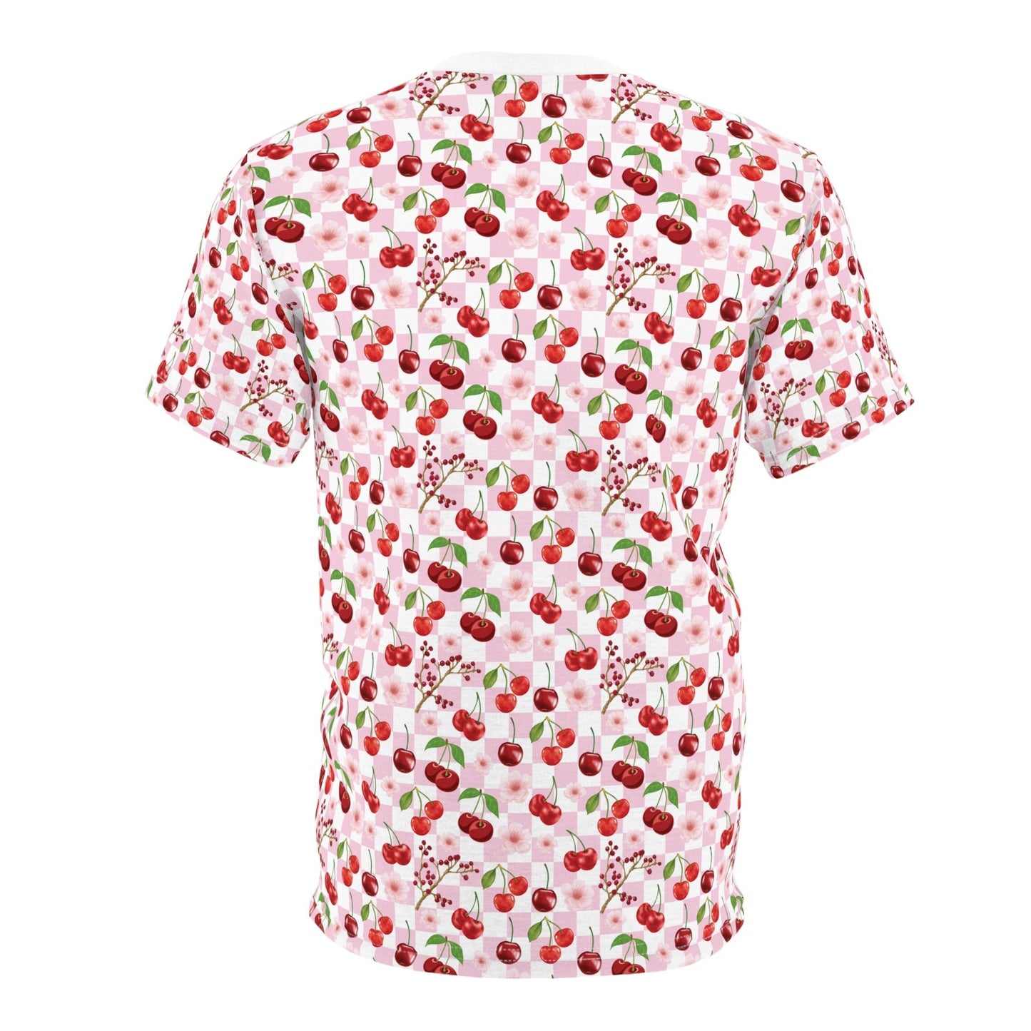 Cherry Checkerboard Patterned T - Shirt - T - Shirt - Kristine Celestine