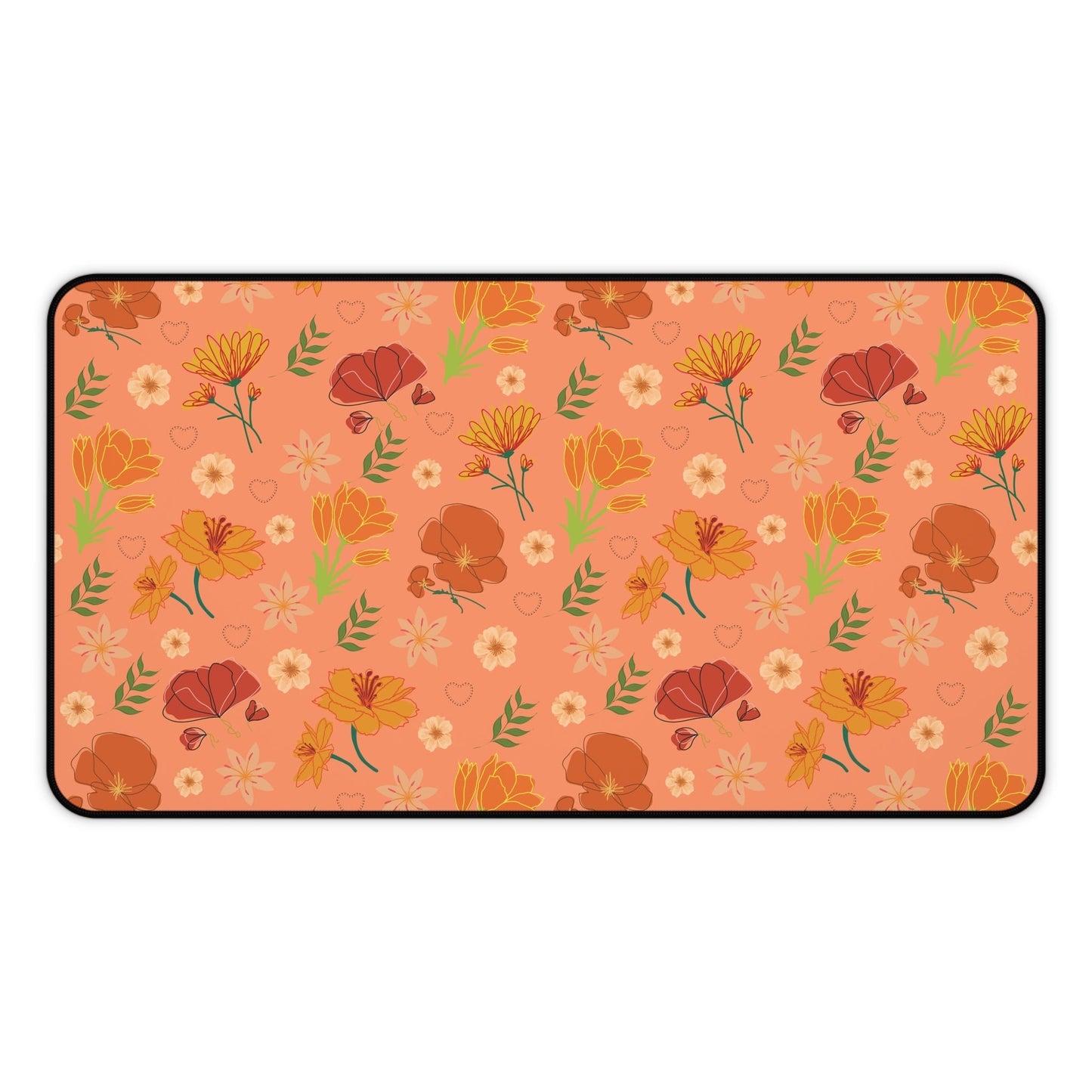 Coral Peach Meadow Desk Mat - Home Decor - Kristine Celestine