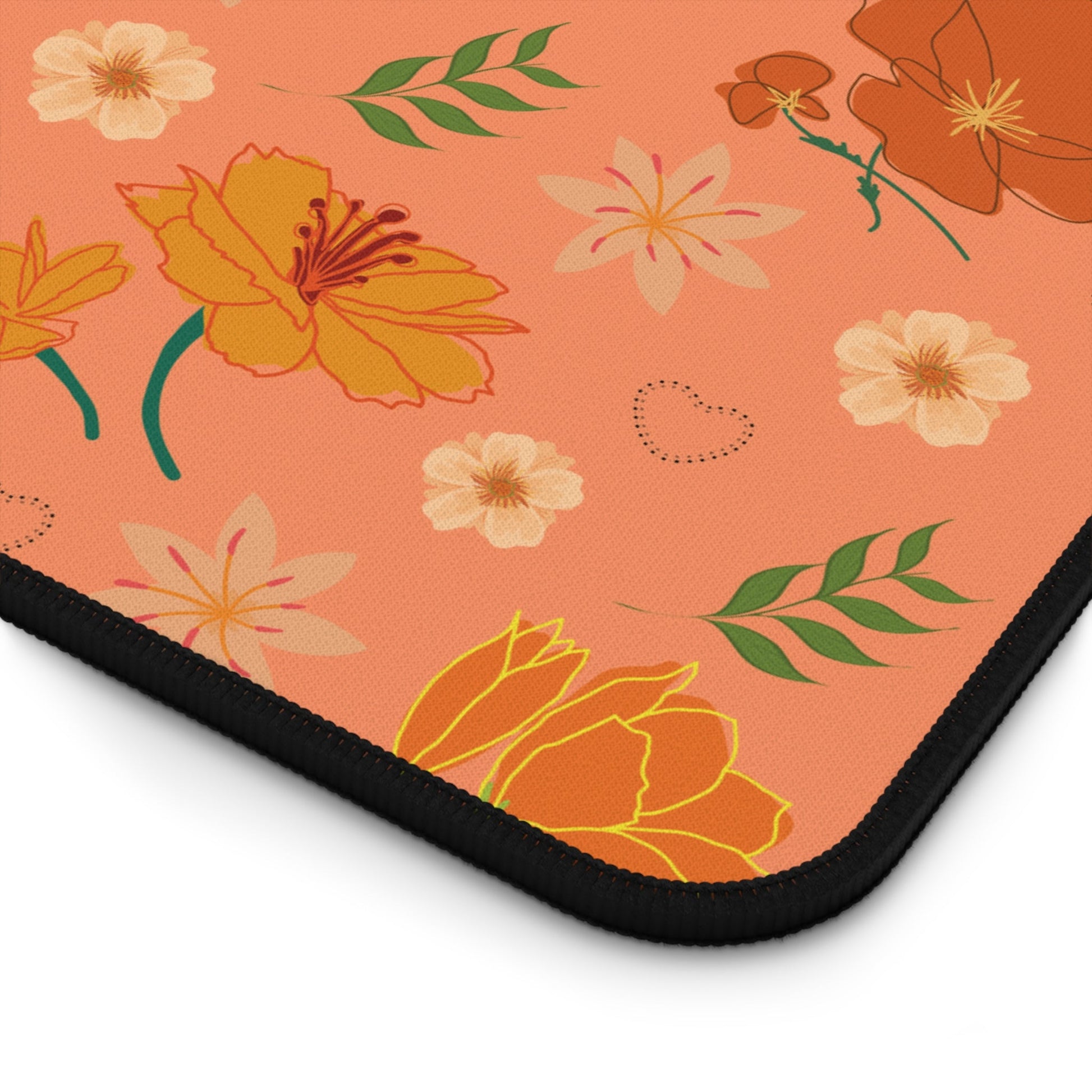 Coral Peach Meadow Desk Mat - Home Decor - Kristine Celestine