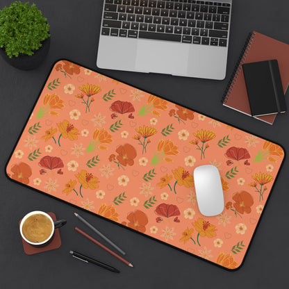 Coral Peach Meadow Desk Mat - Home Decor - Kristine Celestine