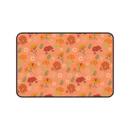 Coral Peach Meadow Desk Mat - Home Decor - Kristine Celestine