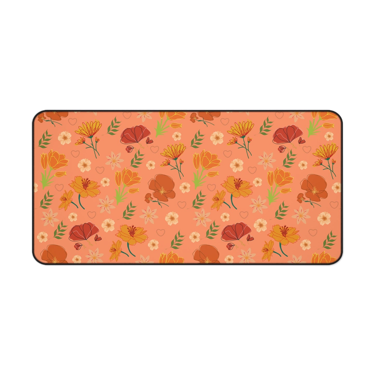 Coral Peach Meadow Desk Mat - Home Decor - Kristine Celestine