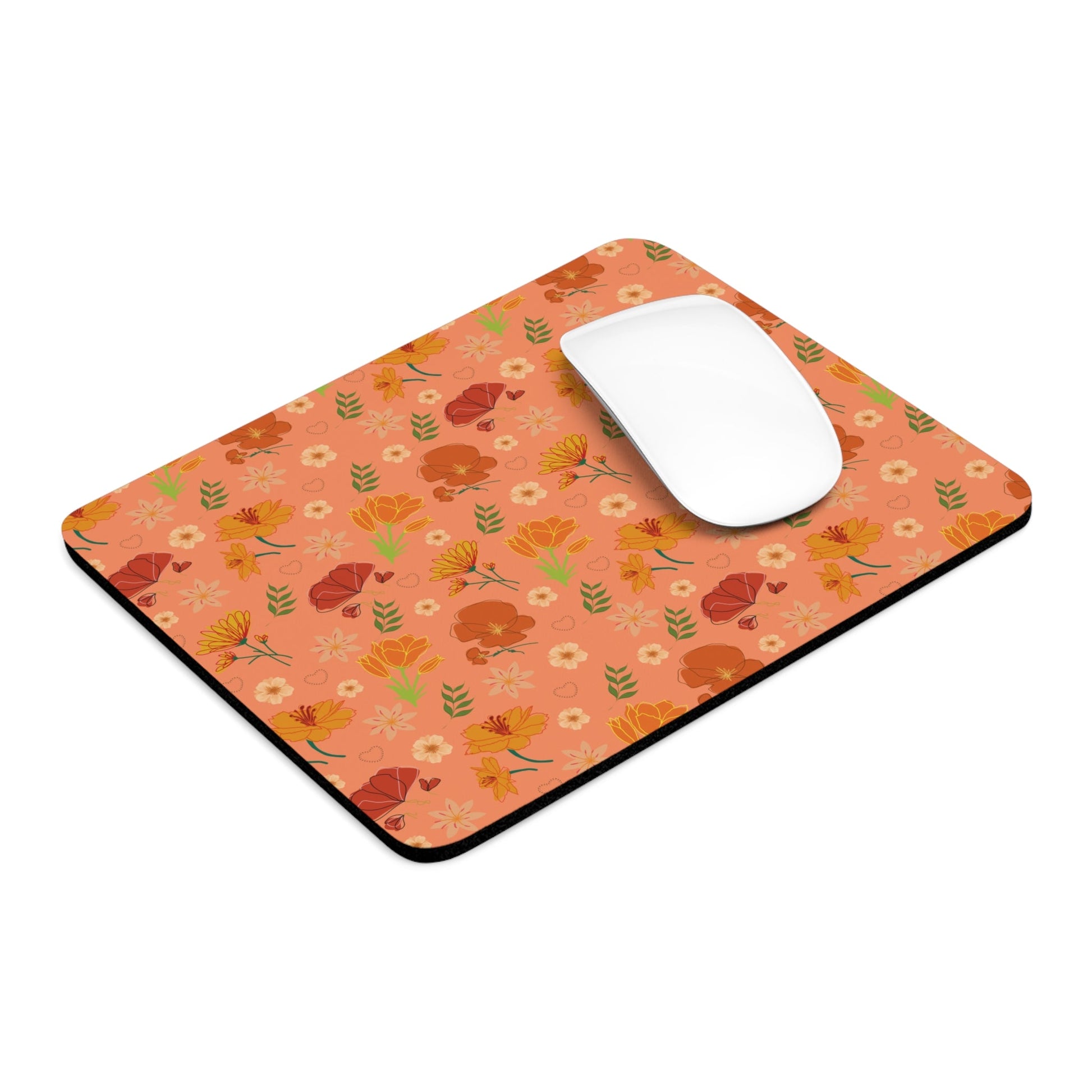 Coral Peach Meadow Mousepad - Home Decor - Kristine Celestine