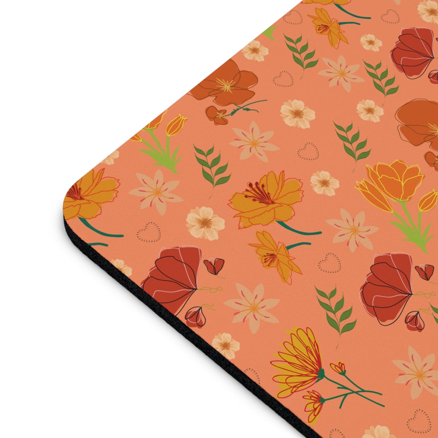 Coral Peach Meadow Mousepad - Home Decor - Kristine Celestine