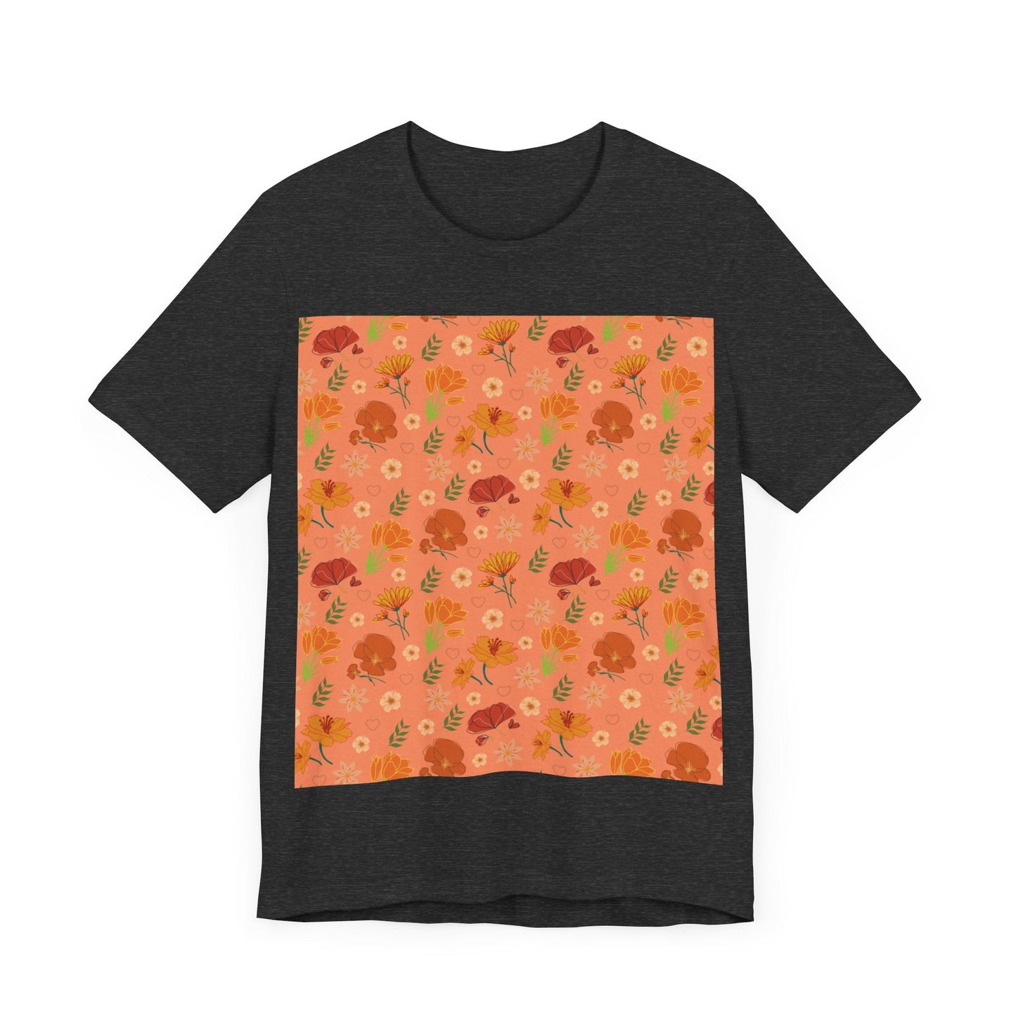 Coral Peach Meadow T - Shirt - T - Shirt - Kristine Celestine