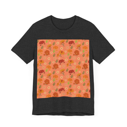 Coral Peach Meadow T - Shirt - T - Shirt - Kristine Celestine