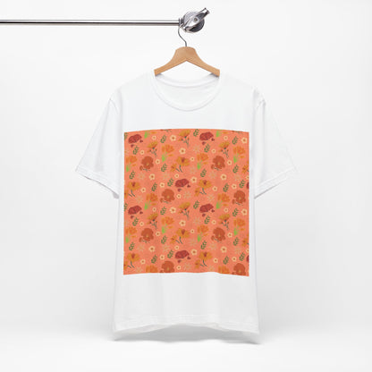 Coral Peach Meadow T - Shirt - T - Shirt - Kristine Celestine