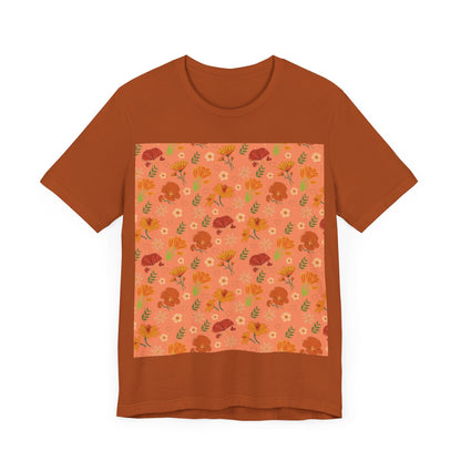 Coral Peach Meadow T - Shirt - T - Shirt - Kristine Celestine