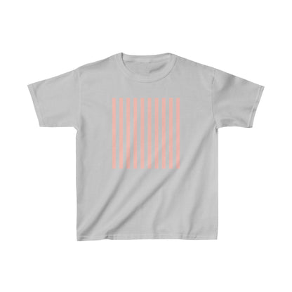 Coral Pink Stripes Kids Cotton Tee - Kids clothes - Kristine Celestine