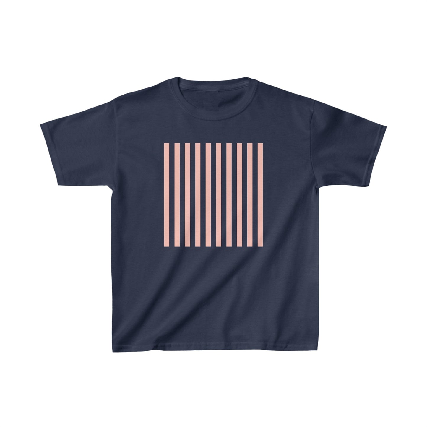 Coral Pink Stripes Kids Cotton Tee - Kids clothes - Kristine Celestine