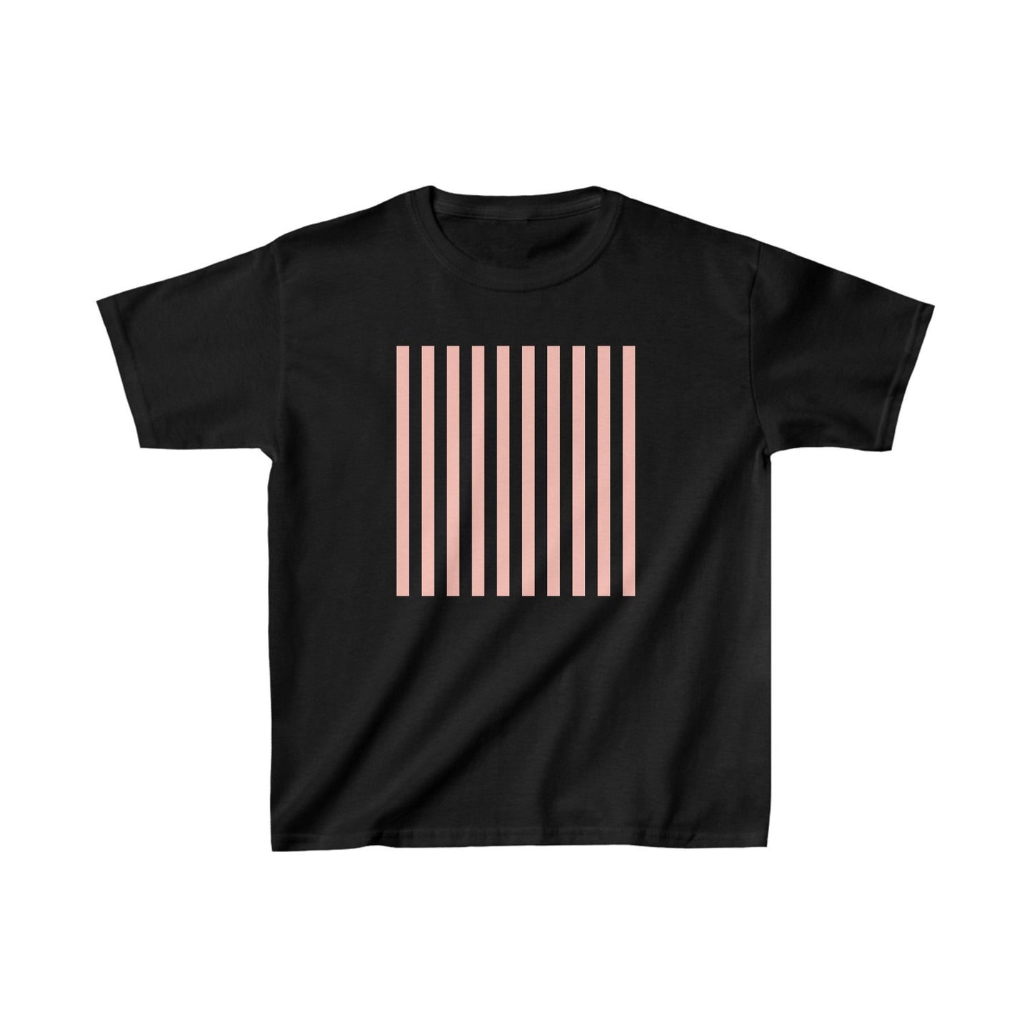 Coral Pink Stripes Kids Cotton Tee - Kids clothes - Kristine Celestine