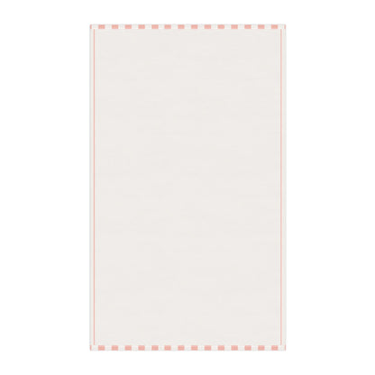 Coral Pink Stripes Kitchen Towel - Kitchen Towel - Kristine Celestine