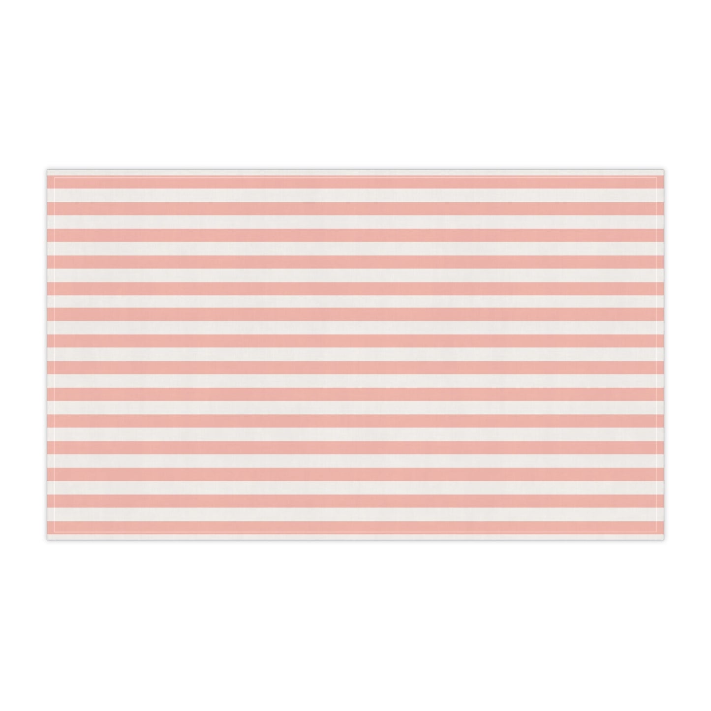 Coral Pink Stripes Kitchen Towel - Kitchen Towel - Kristine Celestine