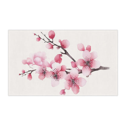 Blush Pink Flower Bud Kitchen Towel (vD) - Kitchen Towel - Kristine Celestine