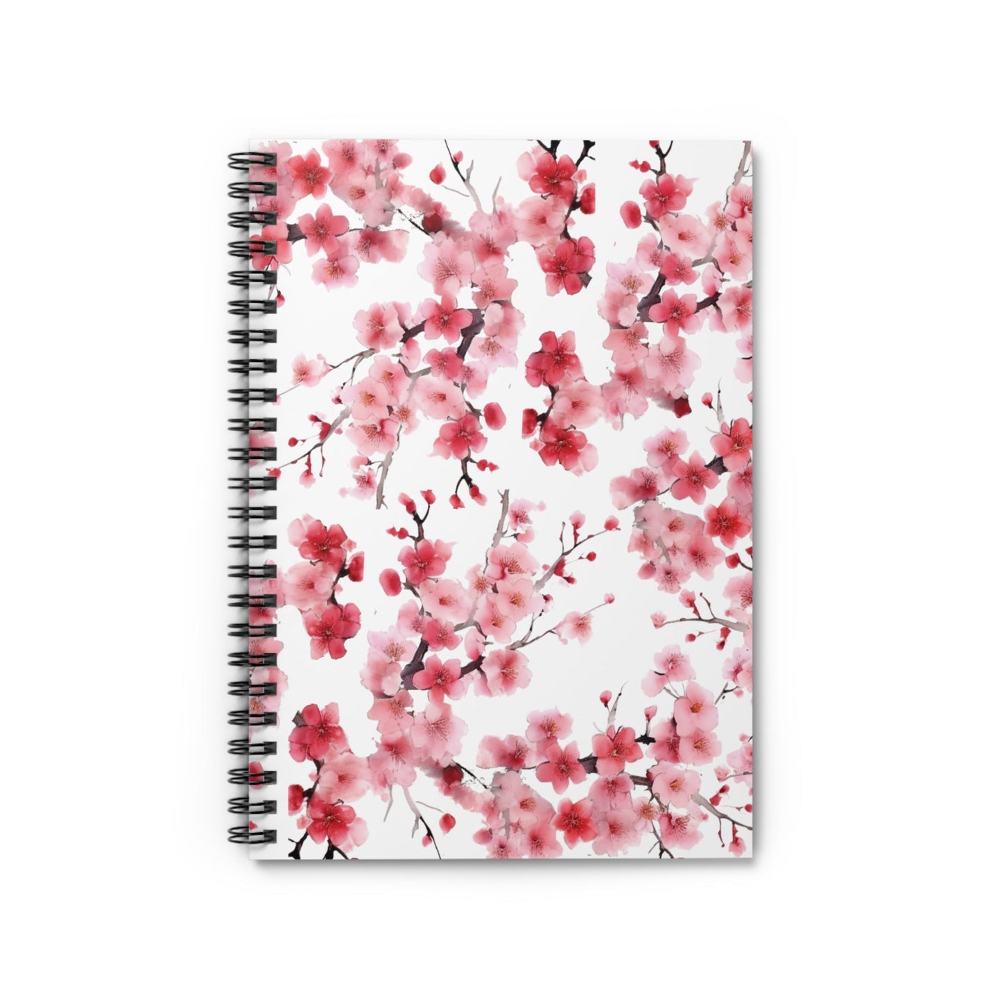 Vibrant Cherry Blossom Spiral Notebook 6x8" (v4) - Notebook - Kristine Celestine