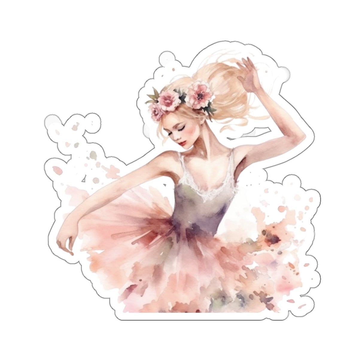 Free Spirit Ballerina Sticker (A10) - Sticker - Kristine Celestine