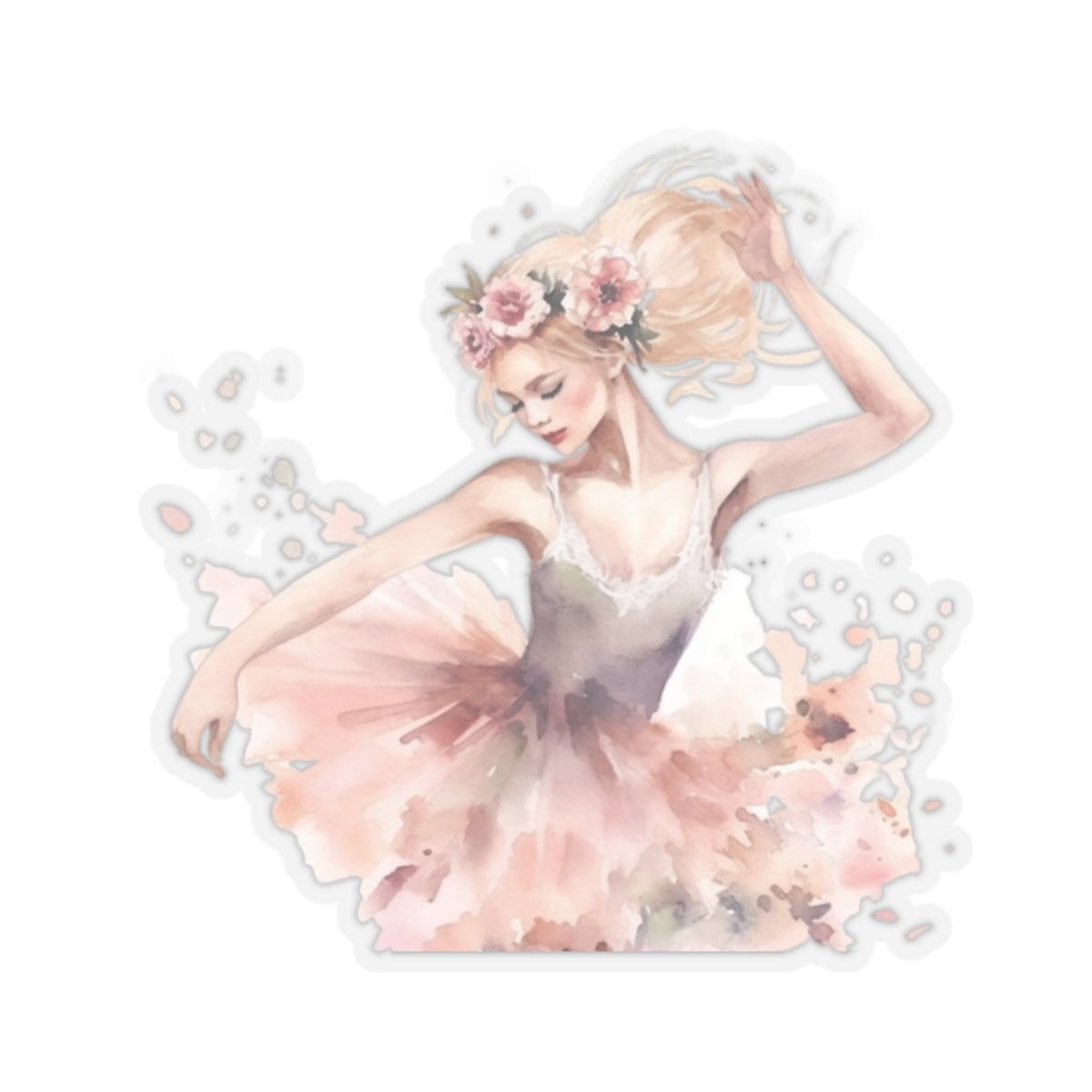 Free Spirit Ballerina Sticker (A10) - Sticker - Kristine Celestine