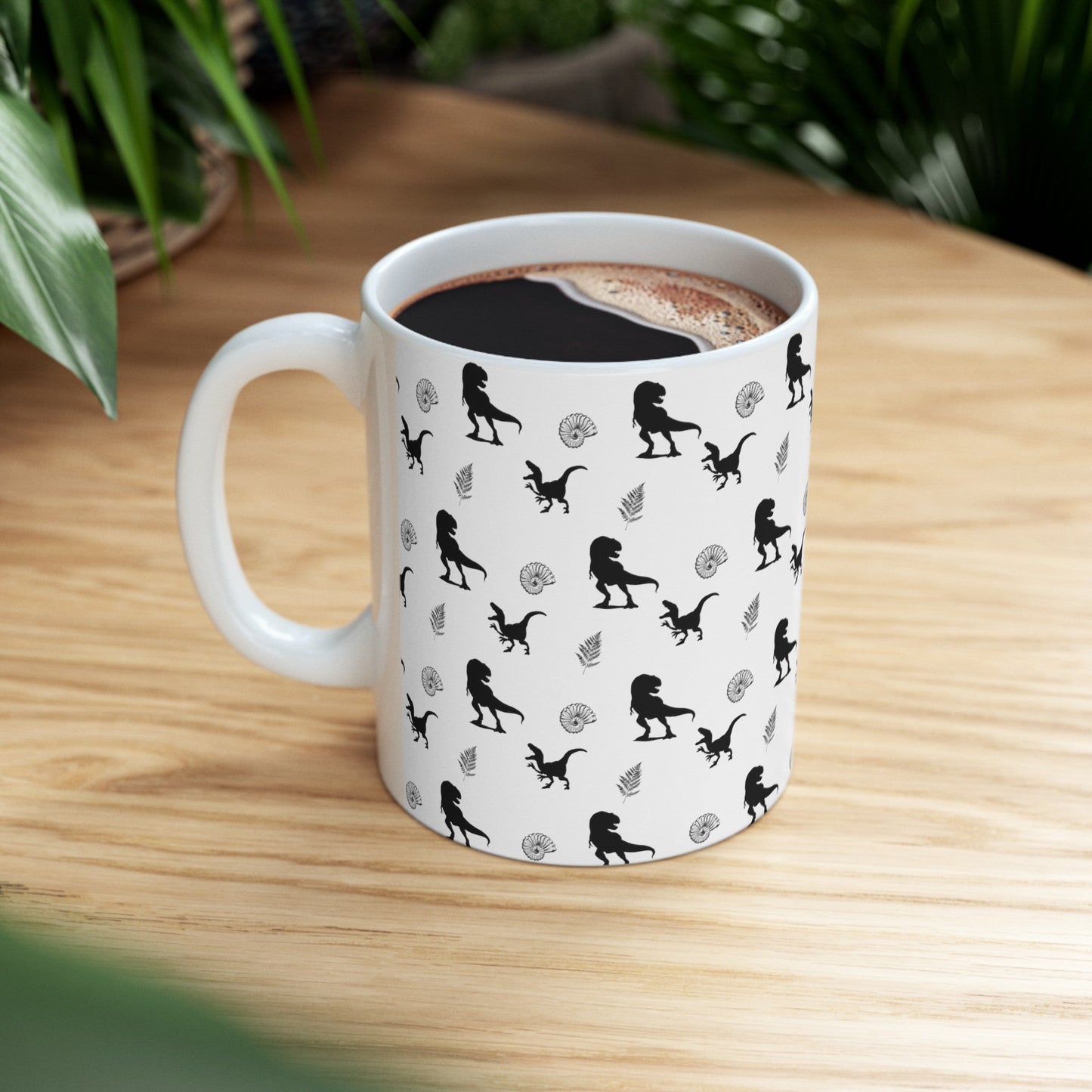 Dinosaur T - Rex Silhouette Mug - Mug - Kristine Celestine