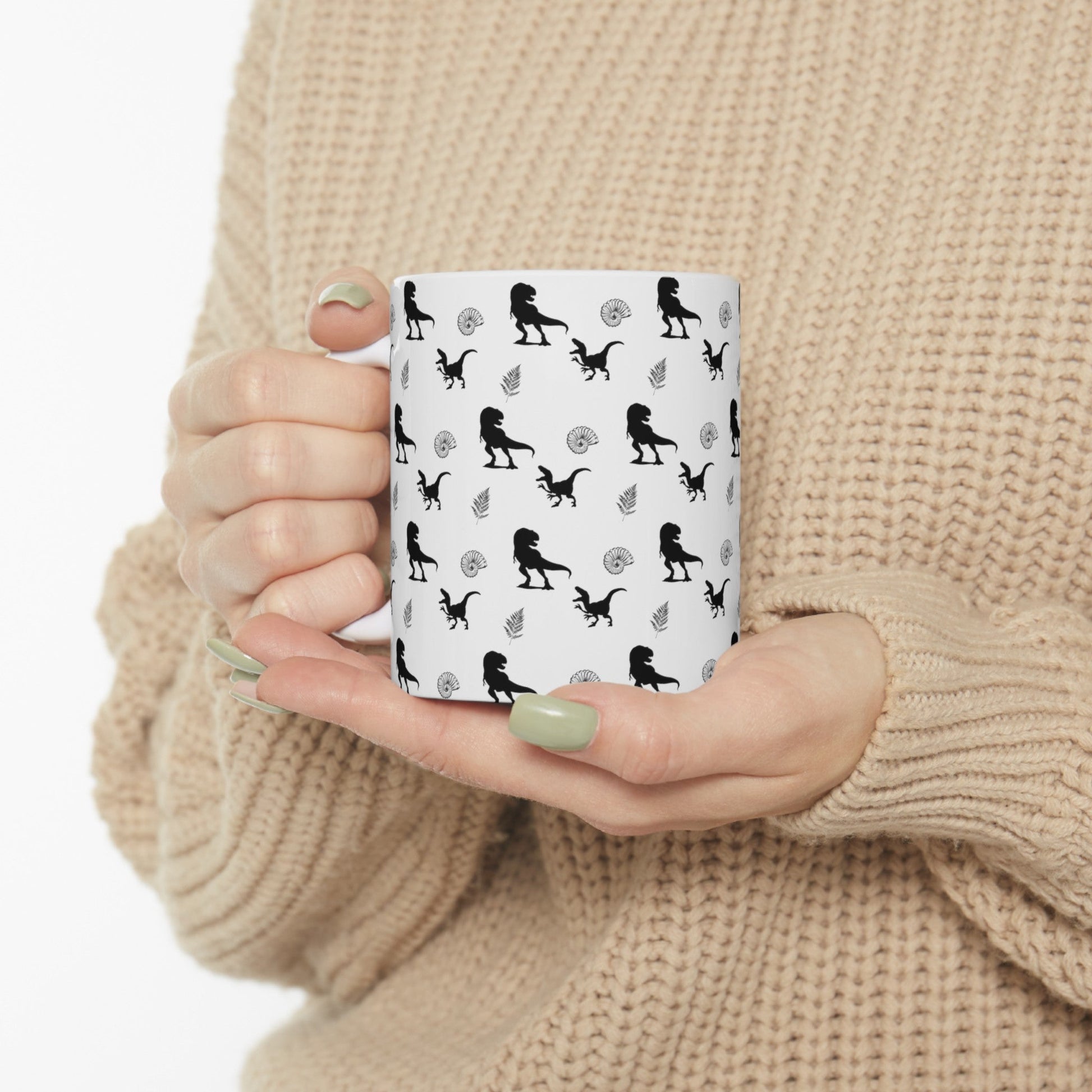 Dinosaur T - Rex Silhouette Mug - Mug - Kristine Celestine