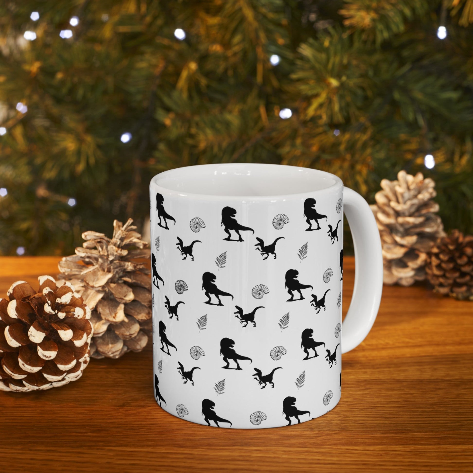 Dinosaur T - Rex Silhouette Mug - Mug - Kristine Celestine