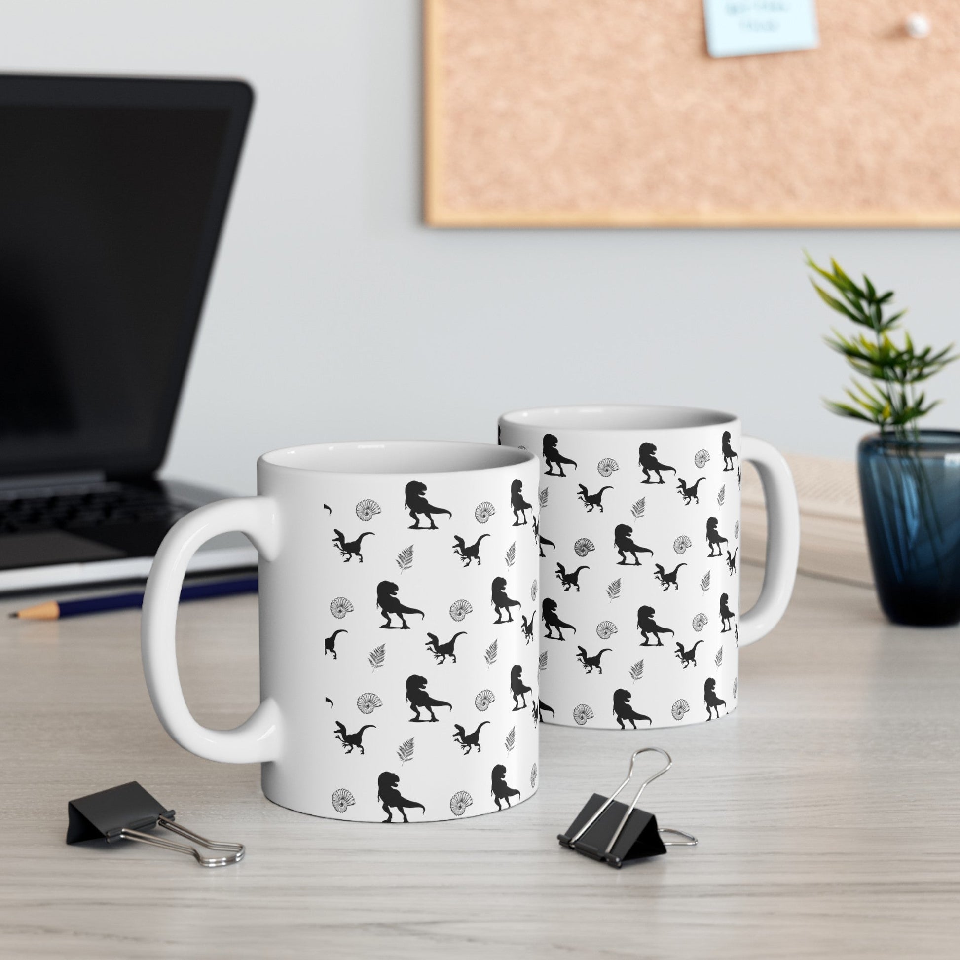 Dinosaur T - Rex Silhouette Mug - Mug - Kristine Celestine